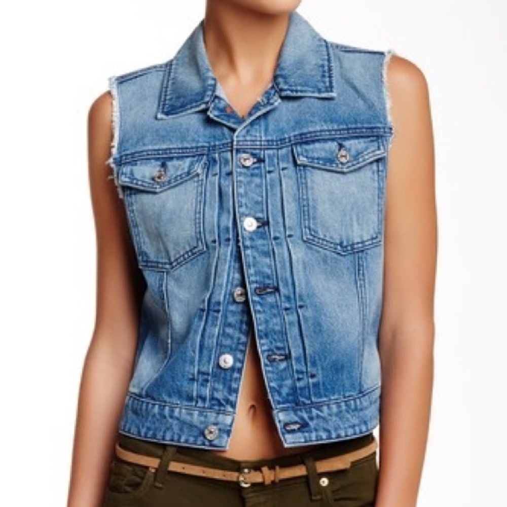 7 For All Mankind Denim Vest - M